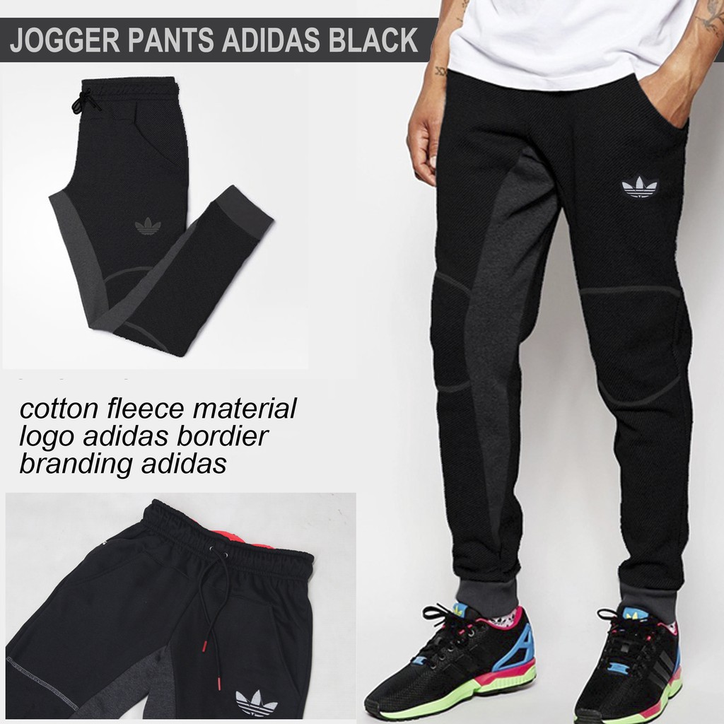 CELANA JOGGER ADIDAS BLACK GRADE ORIGINAL / CELANA JOGGER KUALITAS PREMIUM