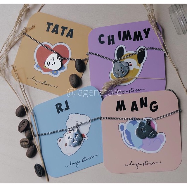 KALUNG SILVER BT21 BTS