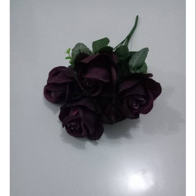 Bunga Mawar Coklat Maron