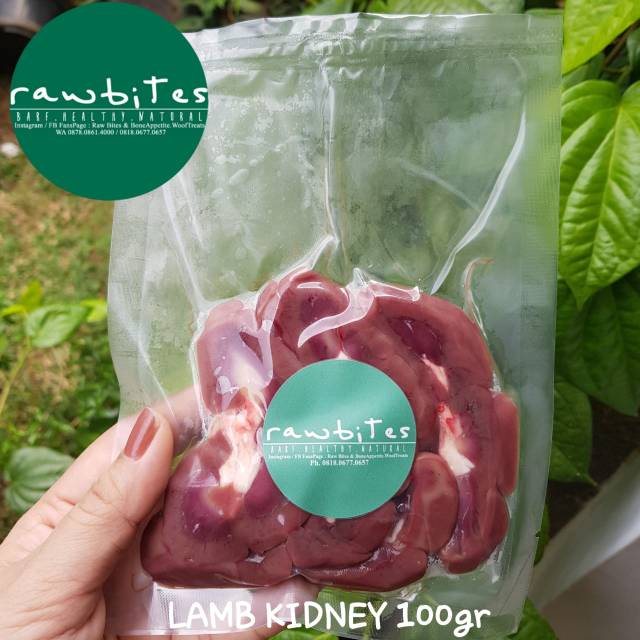 

RAWBITES LAMB KIDNEY 100gr Ginjal kambing slice