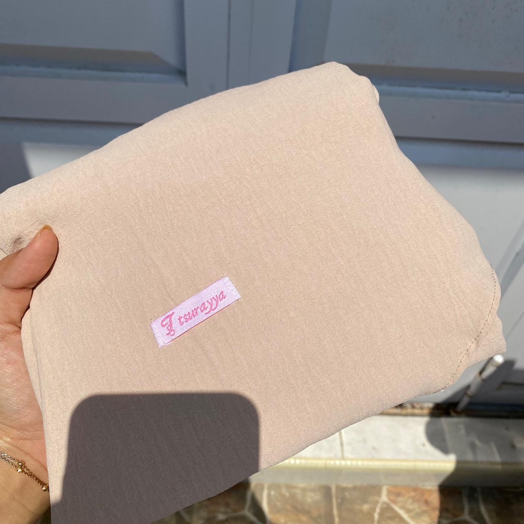 PASHMINA CRINCLE SET CADAR SIZE 200X75/PASHMINA CRINCLE SYARI/PASHMINA JUMBO-creamy latte