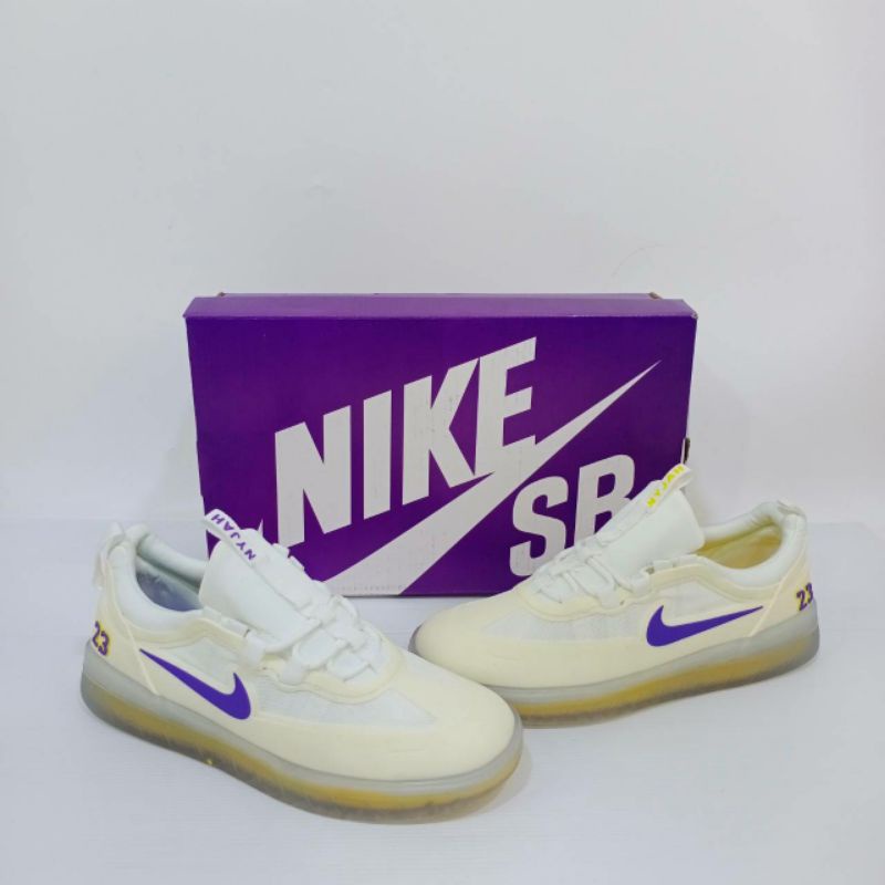 Sepatu Sneakers Nike Sb Nyjah Free 2 Lekers White light Gum 100% BNIB