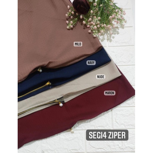 HIJAB SEGIEMPAT ZIPPER