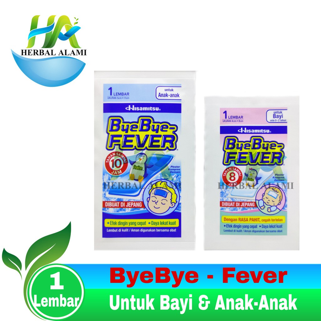 Bye Bye Fever Saset / Bye bye fever - Plaster Kompres Penurun Panas