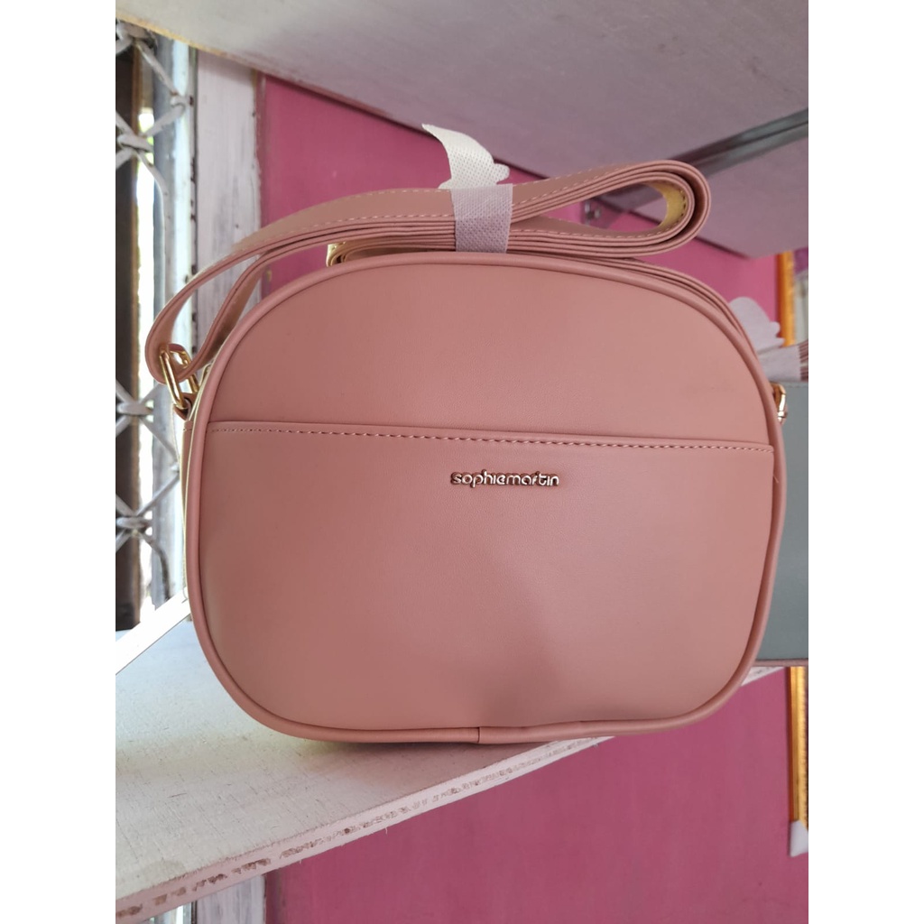 TAS SELEMPANG WANITA TERBARU HERINNE PINK / BLACK ORI SHOPIE MARTIN SOPHIE PARIS PROMO