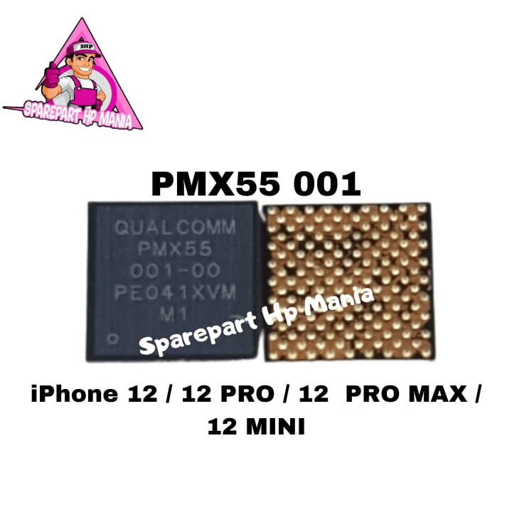 IC BASEBAND PMX55 001-00 IP 12 PRO MAX MINI ORIGINAL NEW PMX 55
