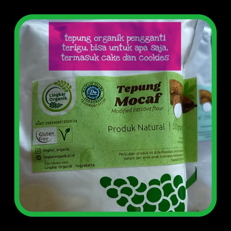 Tepung Mocaf Lingkar Organik Kemasan 500 gram - Gluten Free