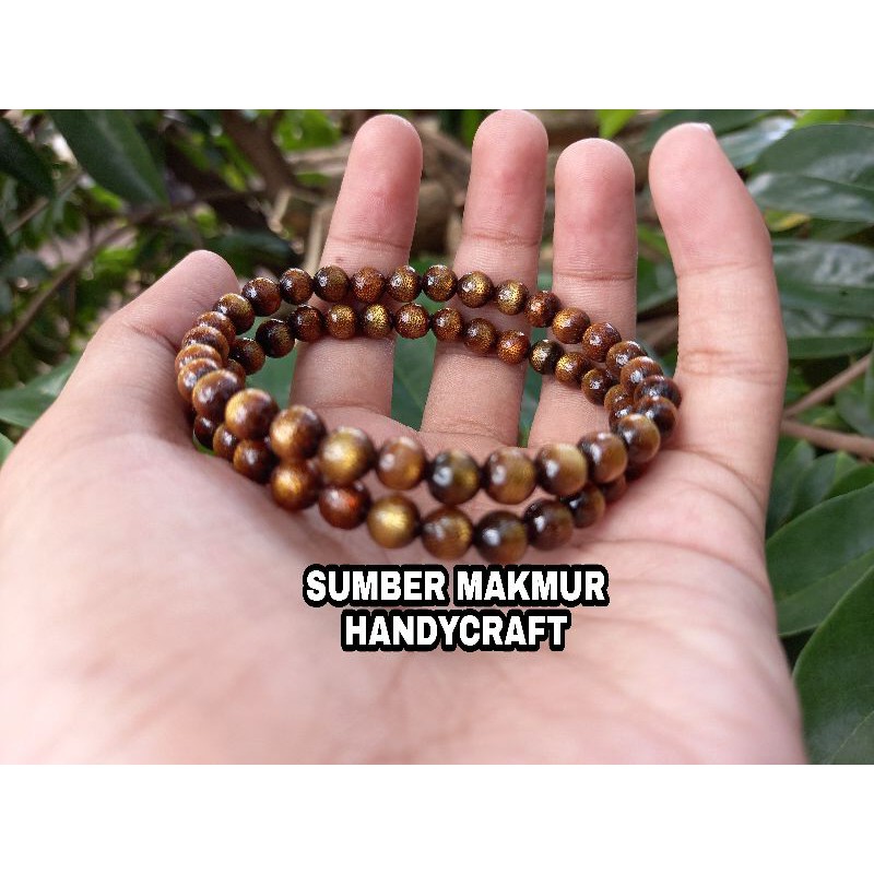 Gelang tali arus/akar bahar(kuning) Gelang tali arus mas super 6 mm