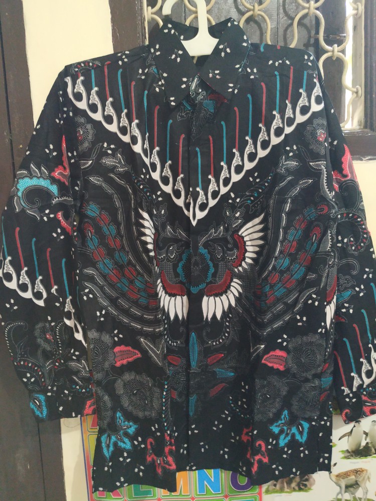 Kemeja Batik Pria Lengan Panjang M L Xl Xxl