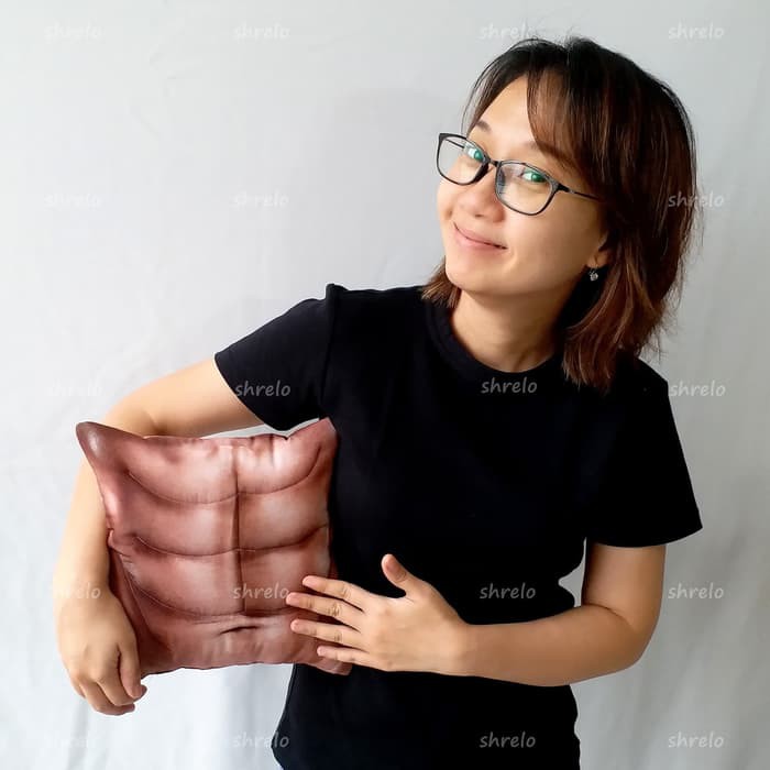 

Bantal Roti Sobek mirip Six Pack Atlet Jojo kado unik tema Asian Games