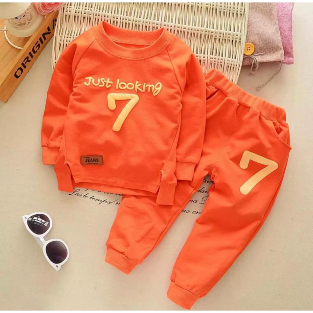 setelan sweater justloking anak laki laki 1-5 tahun terbaru dan terlais