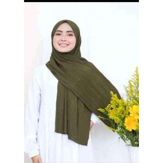 hijab psmina prisket  bahan hyget halus-ARMY