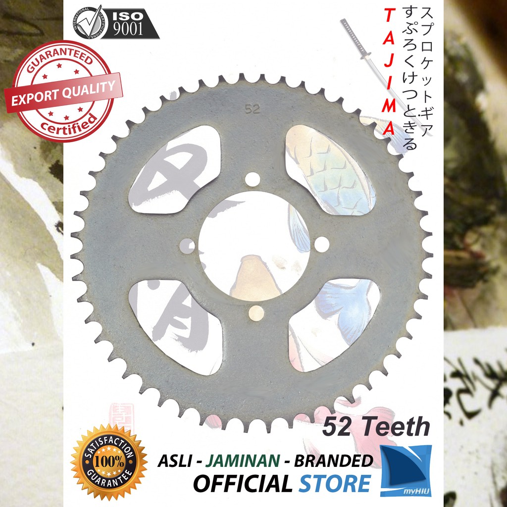 Gigi Tarik 40T ~ 53T YAMAHA Sigma / Crypton / Alfa Gir Belakang - Rear Sprocket Gear TAJIMA