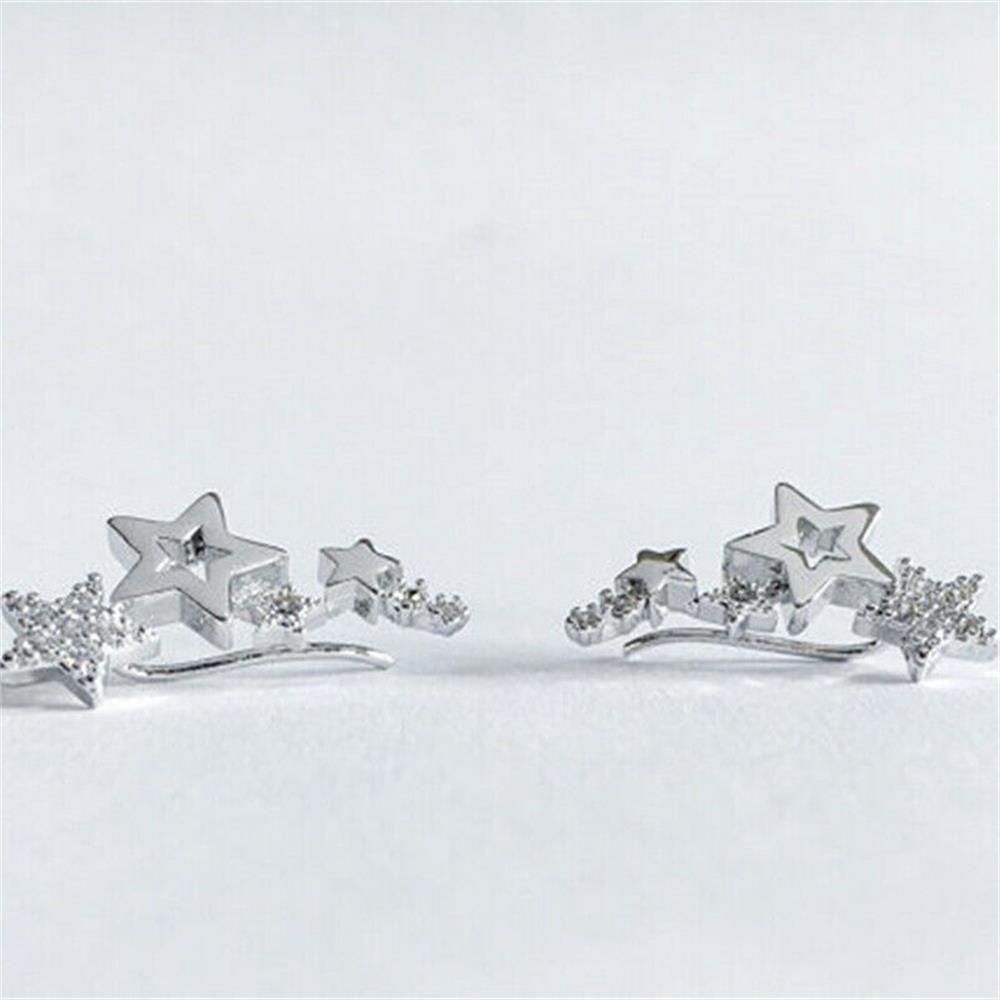 Preva Star Anting Pesta Tusuk Silver Gold Rose Gold