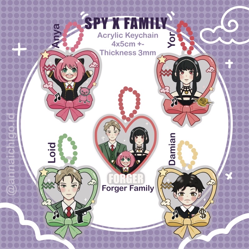 SPY X FAMILY ACRYLIC KEYCHAIN