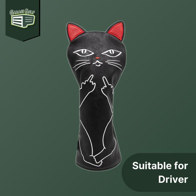 [[COD]] Naughty Cat Driver Head Cover Golf - Sarung Stick Club Headcover PROMO Kode 319