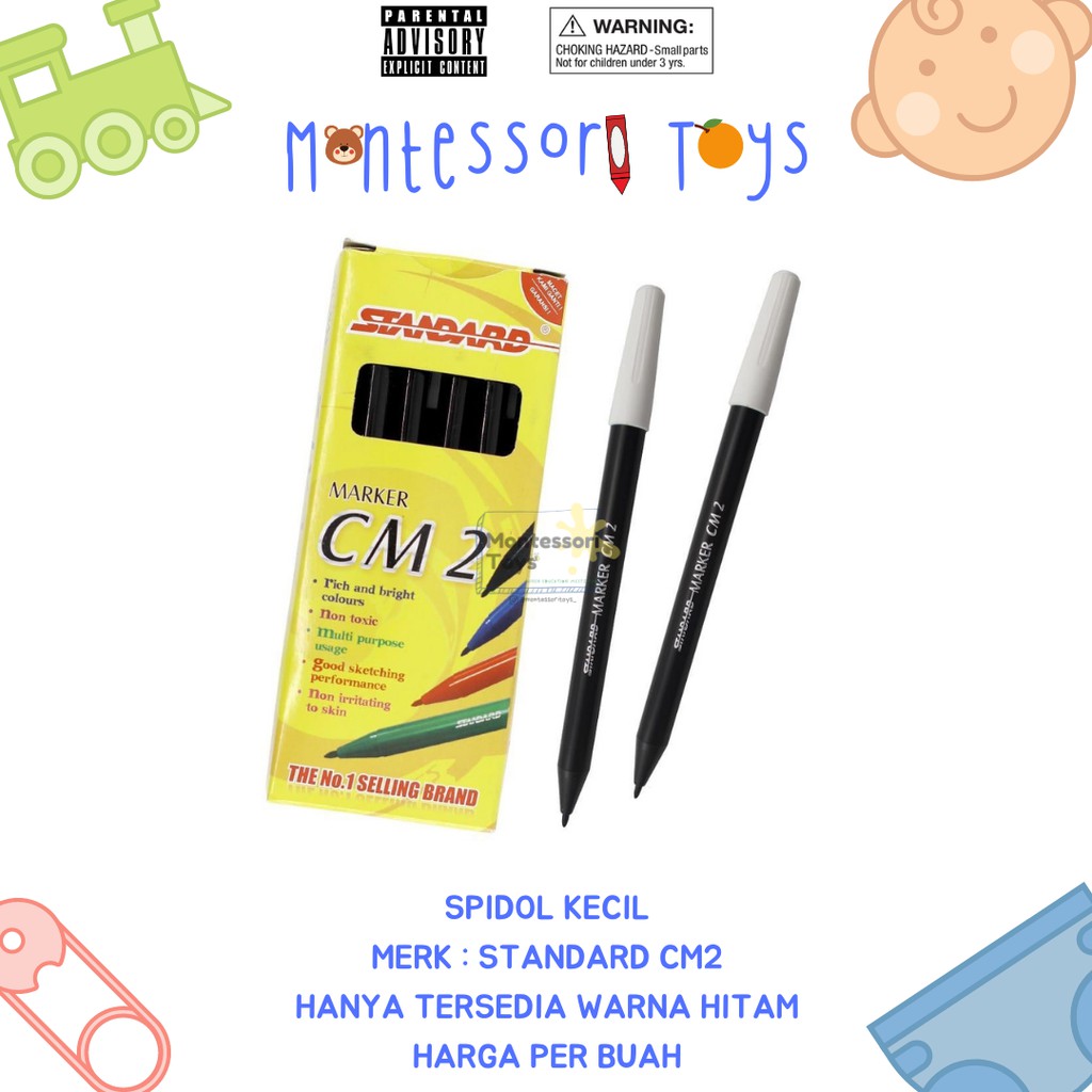 

Spidol CM2 Merk Standard / Spidol Kecil / Spidol Penghapus / Sepidol Murah / Spidol Hitam Eceran Per Pcs