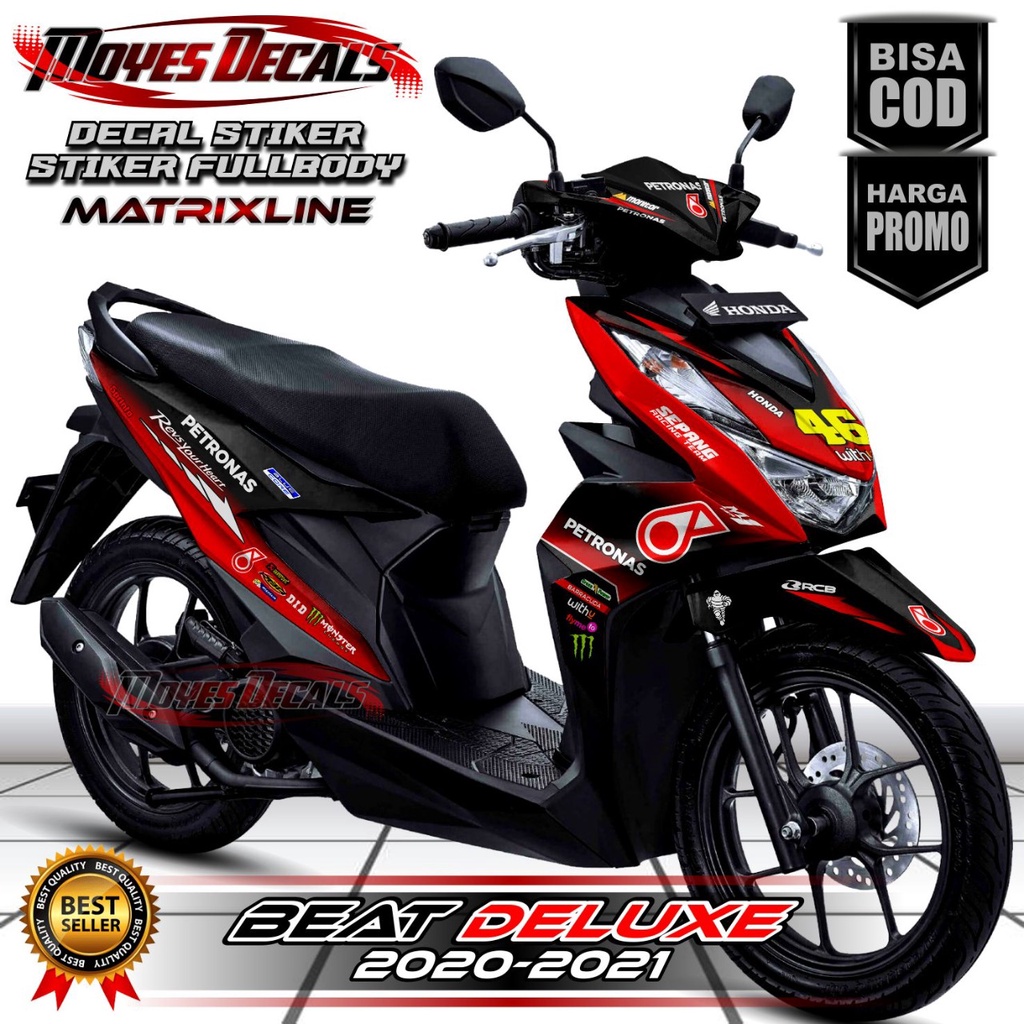 Decal Stiker Fullbody Beat Dekuxe 2020-2021 Petronas Warna Merah