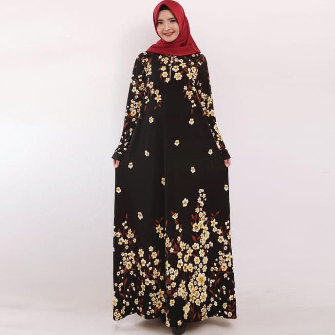 TERLARIS BAJU GAMIS WANITA TERBARU GAMIS JERSEY GAMIS JUMBO XXL 9921 - DISKON 2019