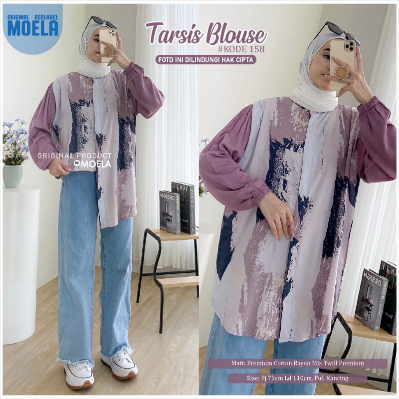 TARSIS BLOUSE LD 110cm // ATASAN WANITA ORIGINAL BERLABEL // BY MOELA-4