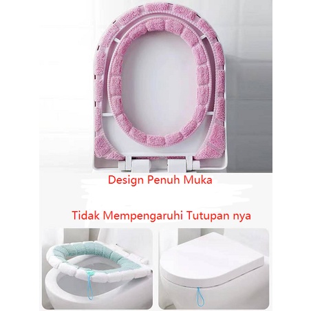 Tempat Alas Dudukan Kloset Toilet Hangat Tebal Bahan Lembut Universal