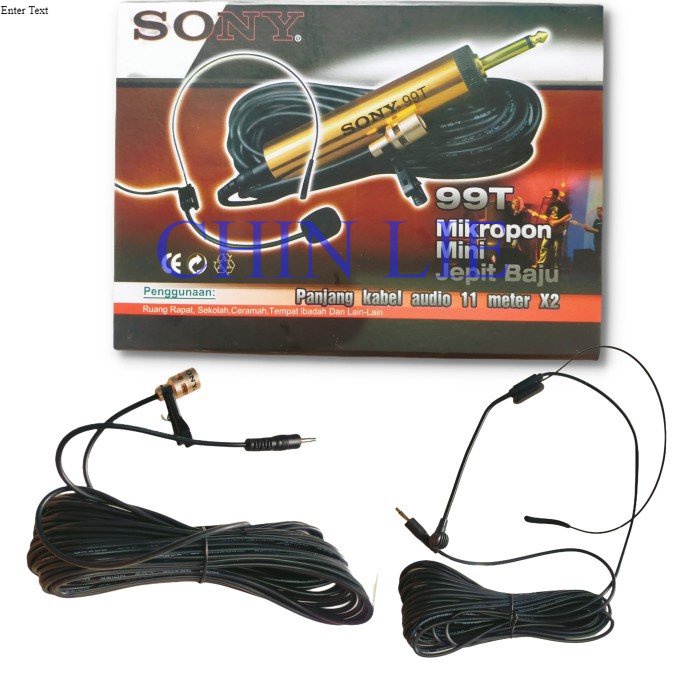 MICROPHONE MIC JEPIT IMAM BANDO SONY 99T panjang kabel 11 m