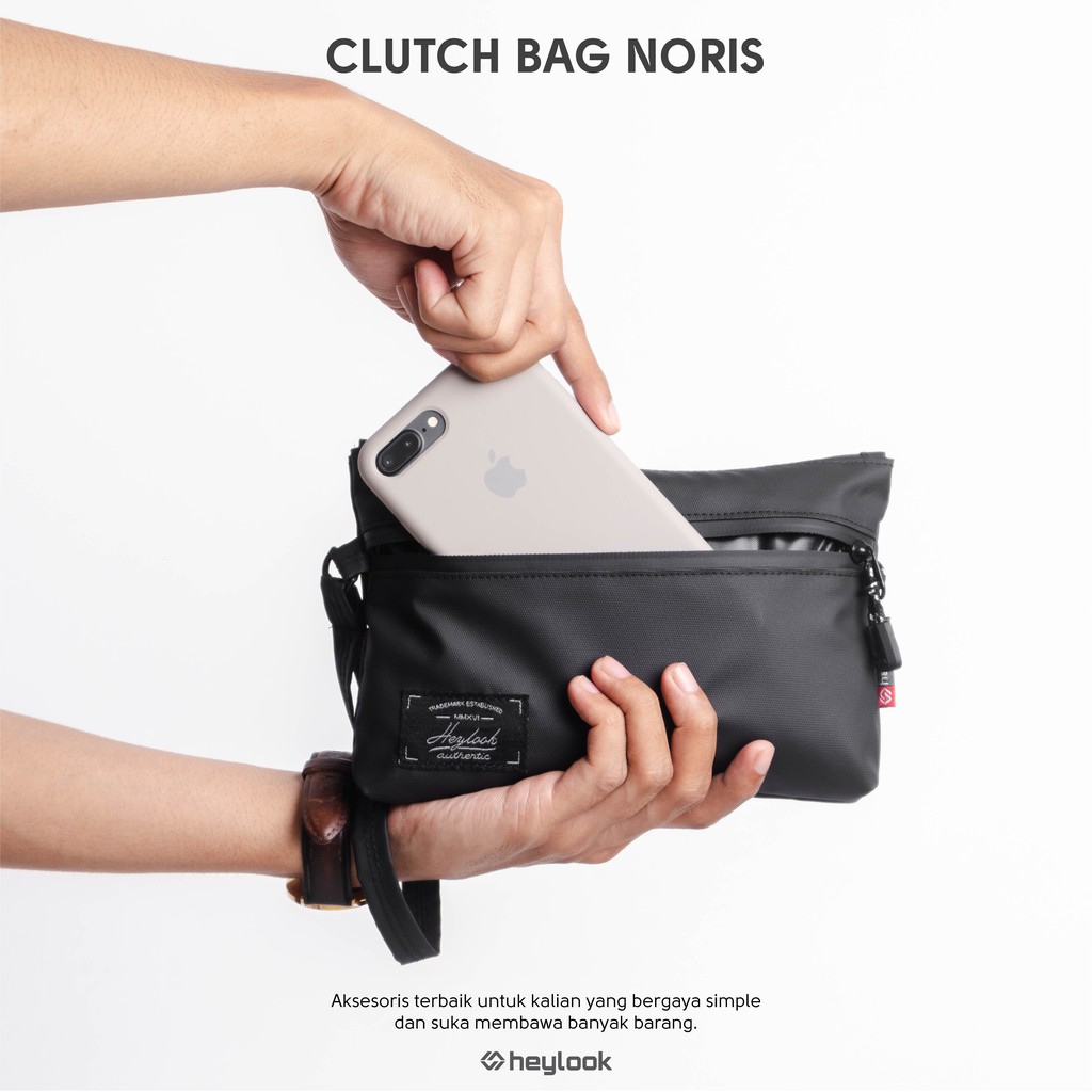 HEYLOOK Project - Clutch Bag NORIS Hand Bag Pria Pouch Bag Wanita Handbag Waterproof