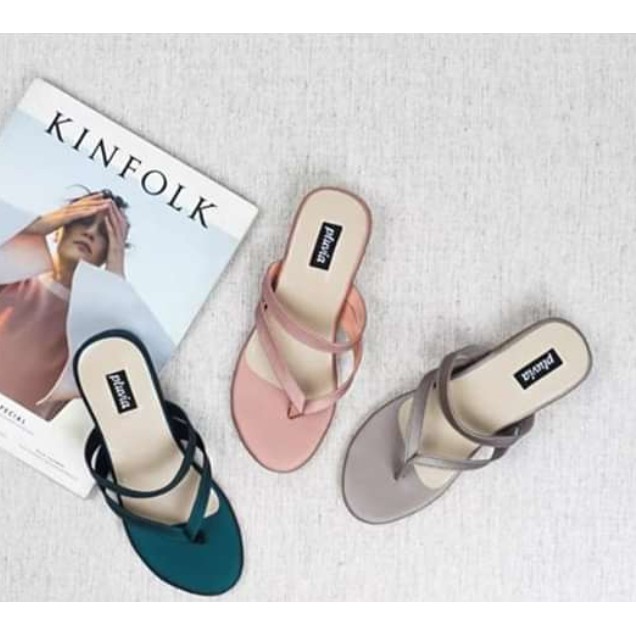 SANDAL WANITA FLAT JEPIT STORIES OBK