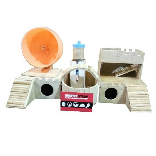 KANDANG HAMSTER - PAKET KANDANG HAMSTER AQUARIUM L NIKITA KHANZA