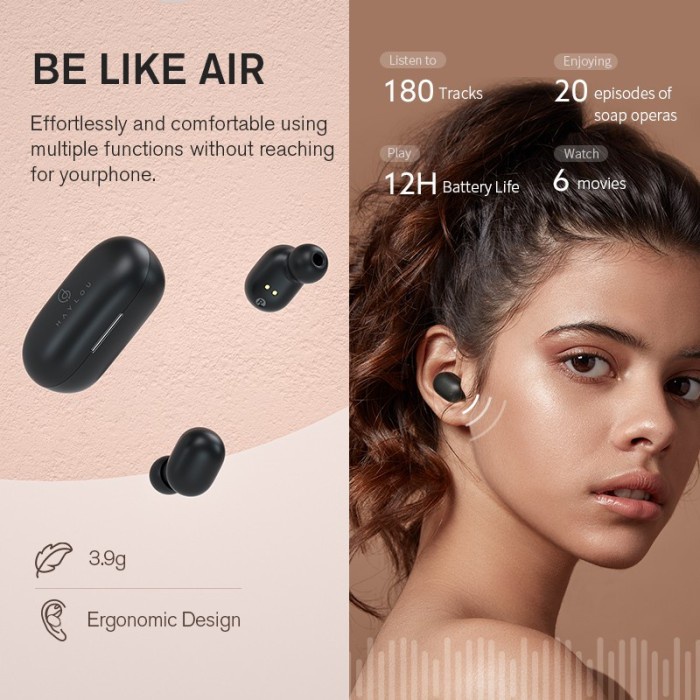 ELEKTRONIK AUDIO HAYLOU GT1 PRO TWS BLUETOOTH HEADSET STEREO / HAYLOU GT1PRO