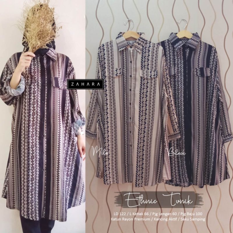 tunik big size ori zahara