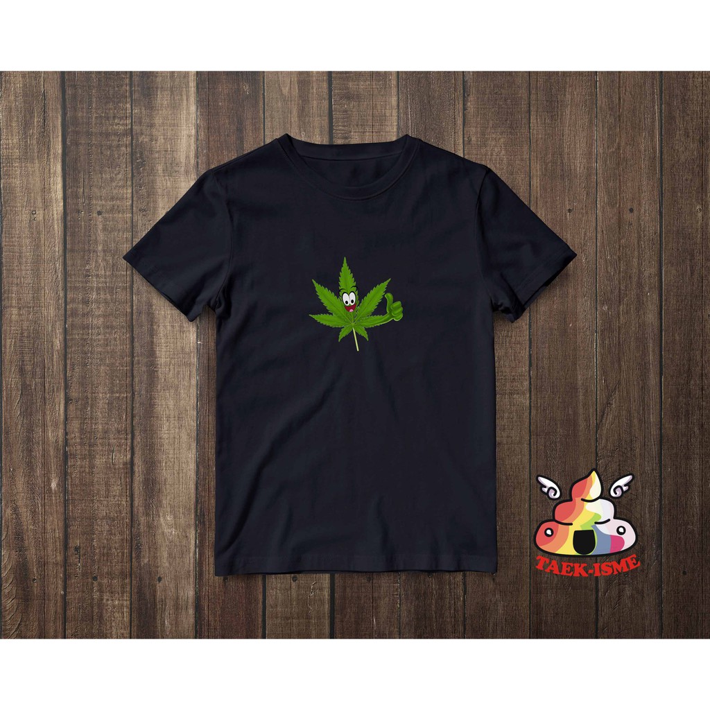 Kaos/ Baju/ Tshirt Pria, Lelaki, Ganja, Cannabis, Marijuana M
