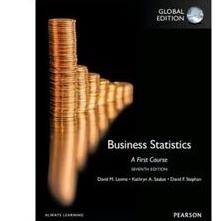 

Business Statistics A First Course 7th Seventh Edition by Levine