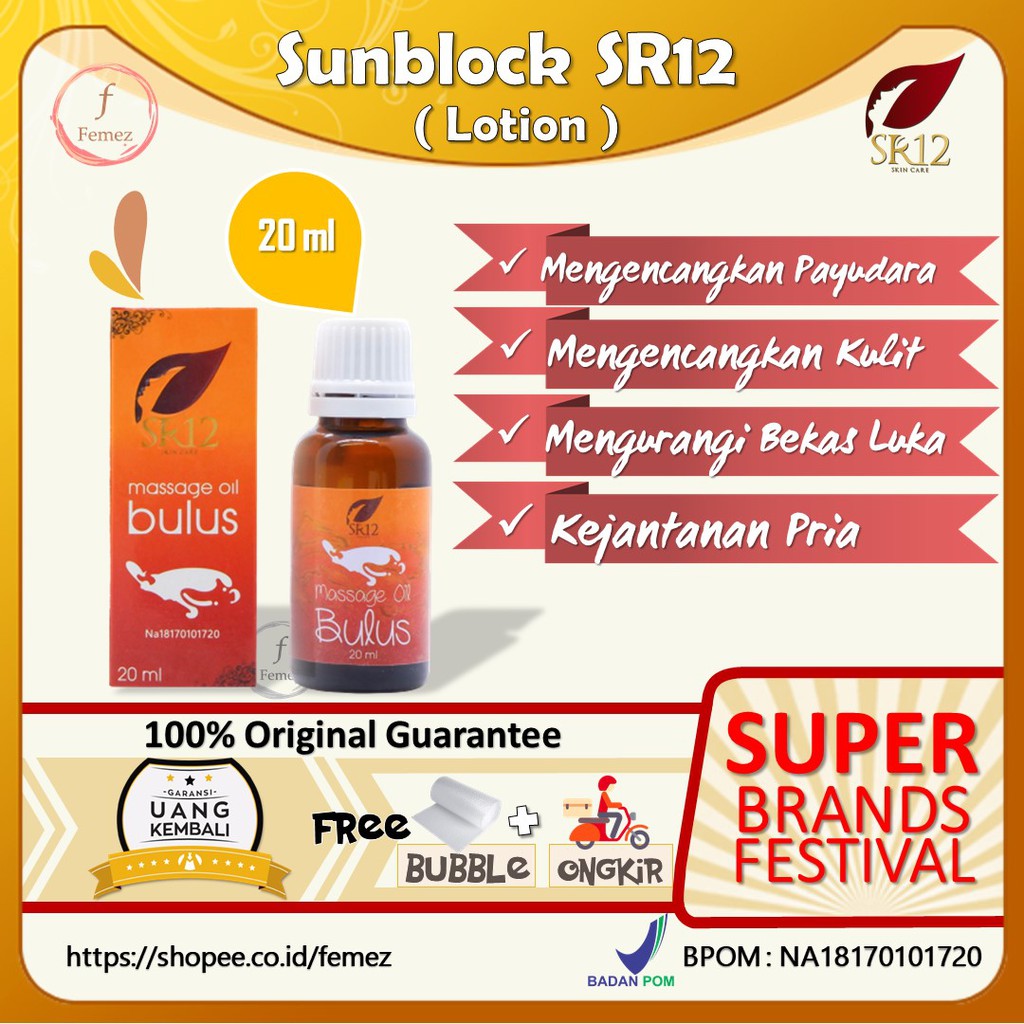 SR12 Minyak Bulus Pengencang Payudara Otot Miss V Kejantanan Pria Mengencangkan Kulit Wajah Tubuh