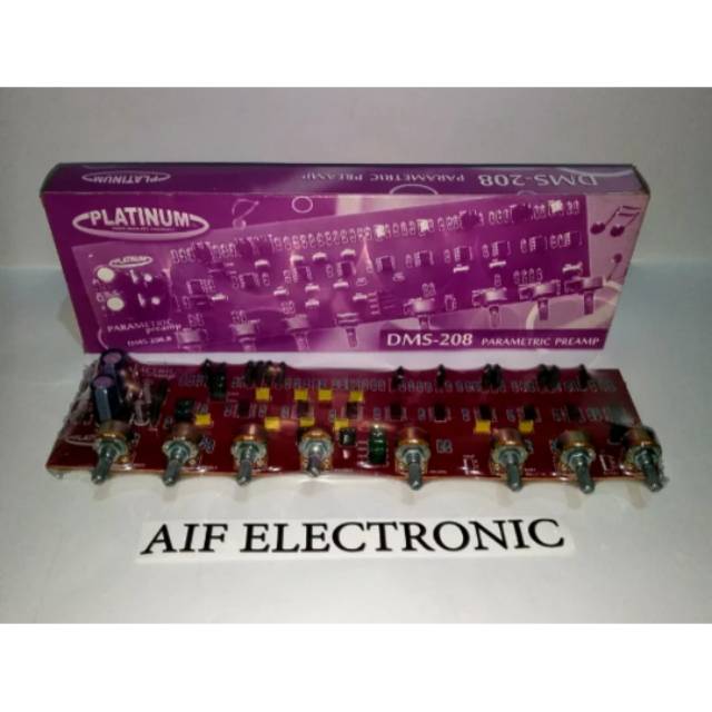 Kit Pre Amplifier Tone Control Parametric Stereo DMS-208