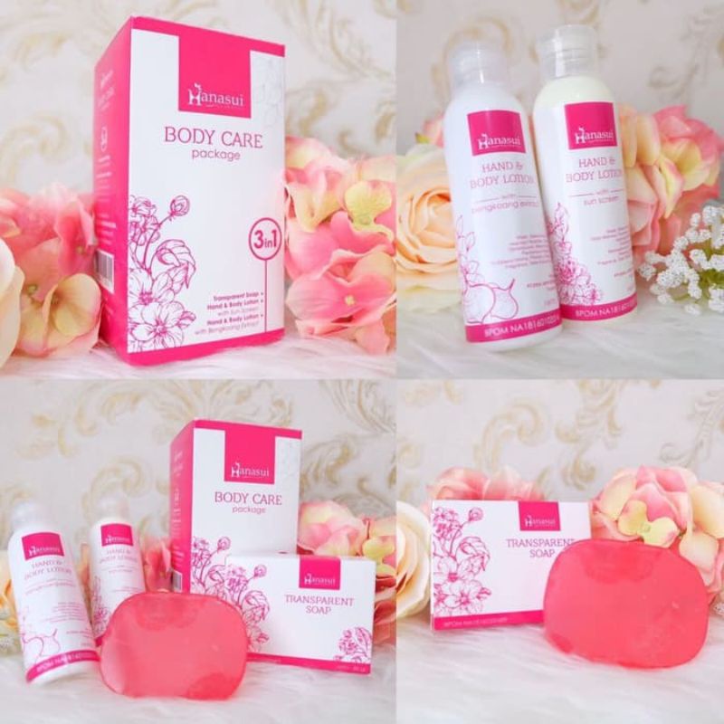 hanasui body care - Hanasui body care 3in1 - Hanasui lotion - lotion hanasui - paket badan hanasui - Hanasui lotion pemutih - lotion pemutih hanasui