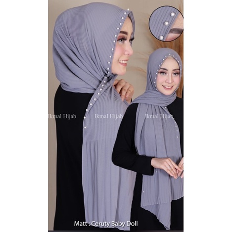 Pasmina Plisket Mutiara