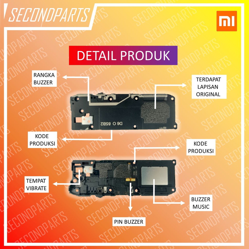 SPEAKER MUSIC BUZZER SUARA XIAOMI REDMI NOTE 5A / NOTE 5A PRIME ORIGINAL COPOTAN