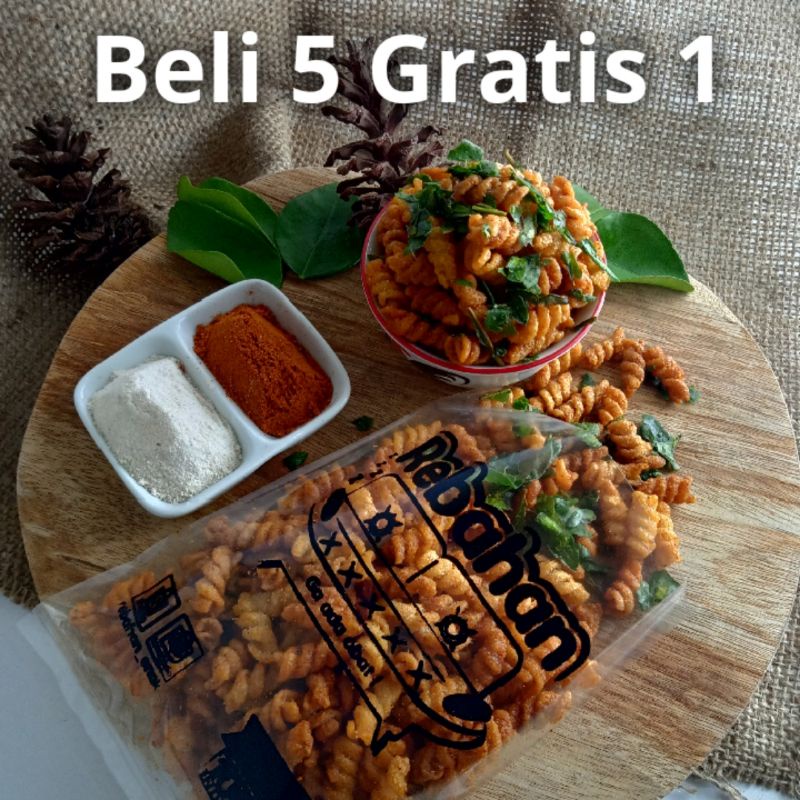 

Makaroni Spiral Rebahan 90gr Pedas DAUN JERUK, dll.