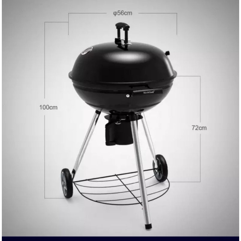 Kettle Grill BBQ Smoker Celcio Co Alat Daging Asap Meritcook
