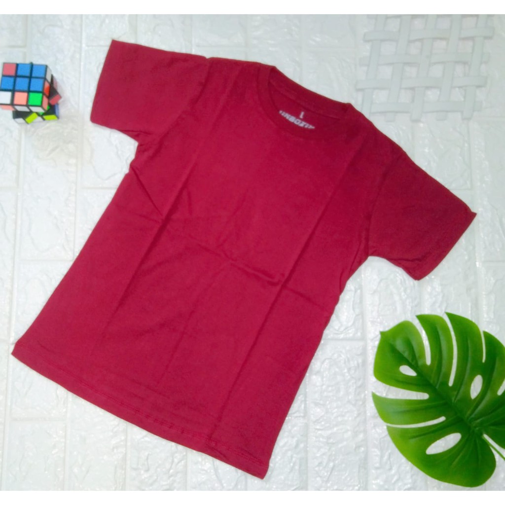 KAOS POLOS ANAK COTTON COMBED 30S [PREMIUM QUALITY] / COMBED REAKTIF 17 WRNA