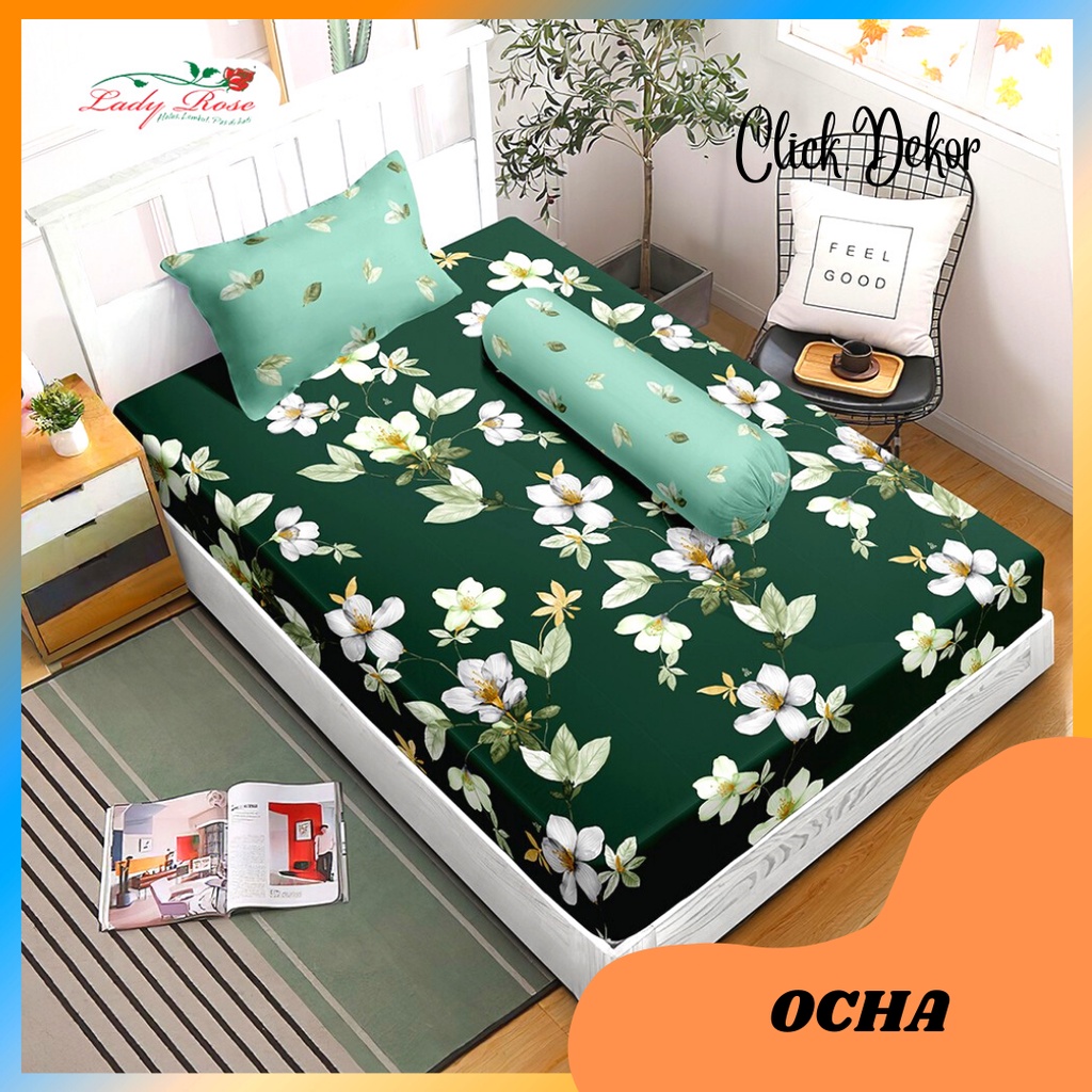 SPREI LADY ROSE SINGLE 120X200 NO 3 OCHA SEPREI LADY ROSE TERBARU SEPRAI TEMPAT TIDUR CANTIK SPREI U