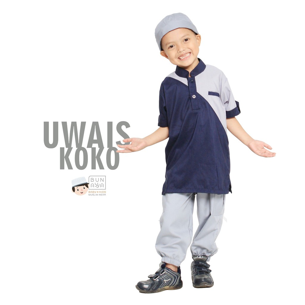 Baju Koko Anak Uwais Koko Bunayya murah baju lebaran baju muslim anak