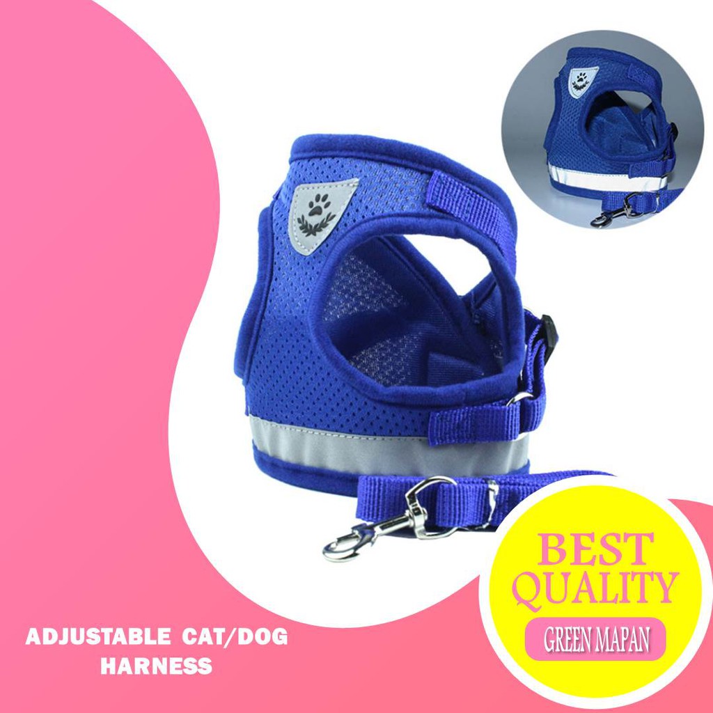 Size XS-Harness Kucing  Breathable Reversible Tactical