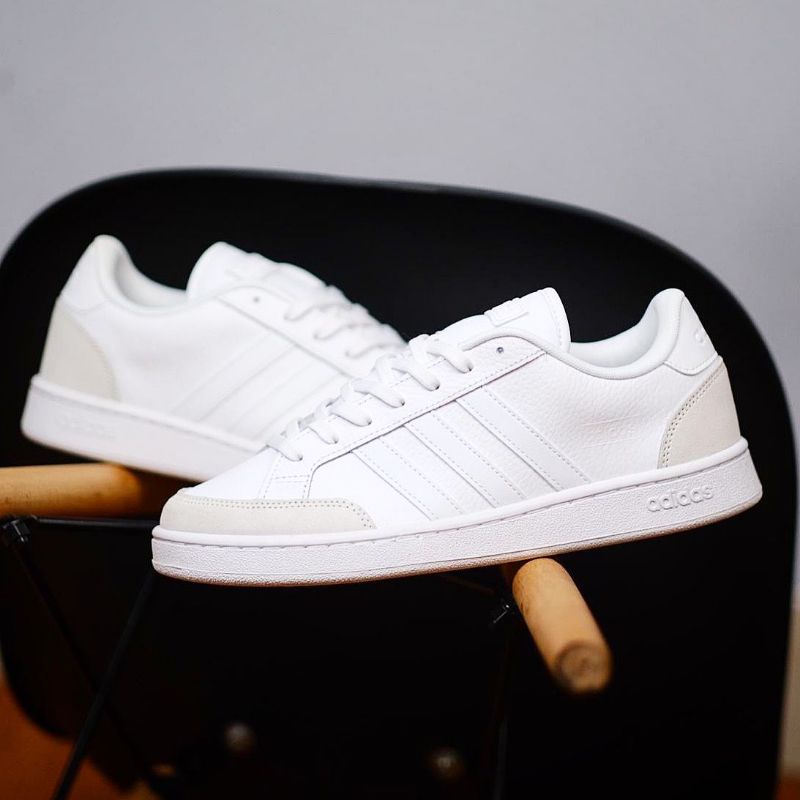 Sepatu Ads Grand Court SE Full White Original Bnwb OEM Sneakers Pria