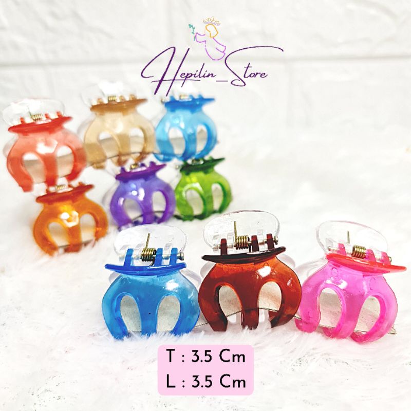 [ No.36 ] Jedai Bening 2 Warna / Jepit Rambut 2 Warna / Jedai 3 ruas Murah