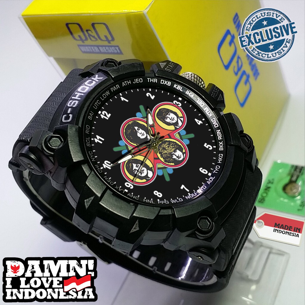 (EXCLUSIVE ) JAM TANGAN LED ZEPPELIN  WATER RESIST FREE BOX DAN BATREI - NO.18