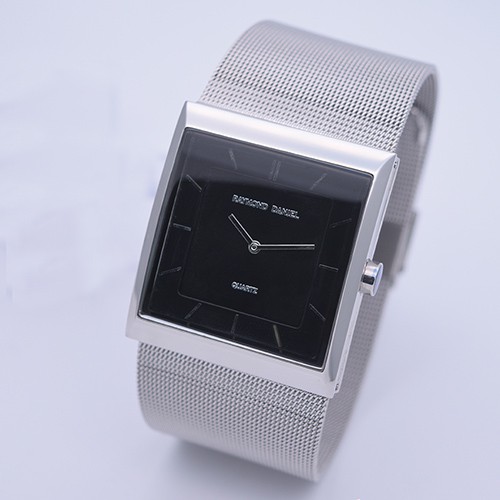 Raymond Daniel RD 040 Silver Black, Jam Tangan Couple(Bisa Beli Satuan), Original