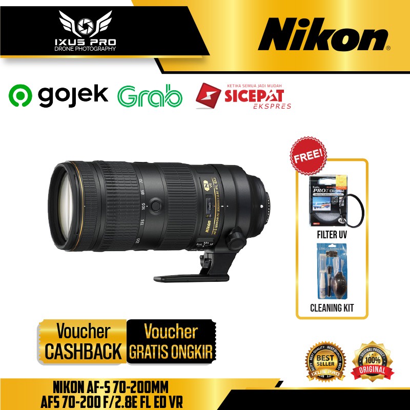 Nikon AF-S 70-200mm AFS 70-200 f/2.8E FL ED VR - lensa nikon
