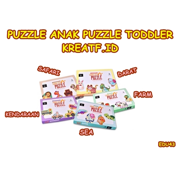 EDU43 PUZZLE ANAK PUZZLE TODDLER KREATF.ID